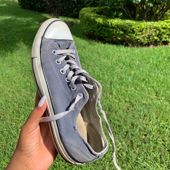 DENIM/NAVY BLUE CHUCK TAYLOR CONVERSE - Picture 1 of 4